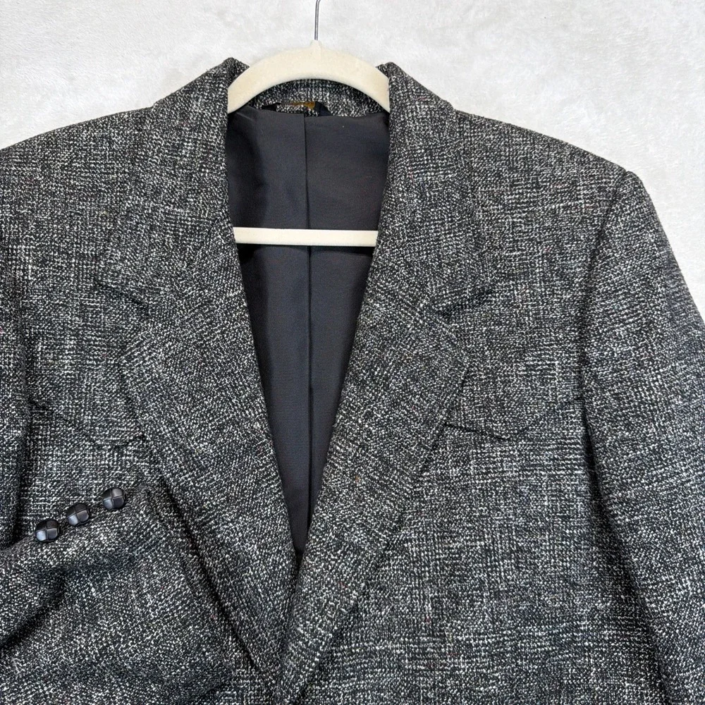 Pioneer Wear Western Sport Coat Blazer 40 Gray Wool Blend Made USA Men's